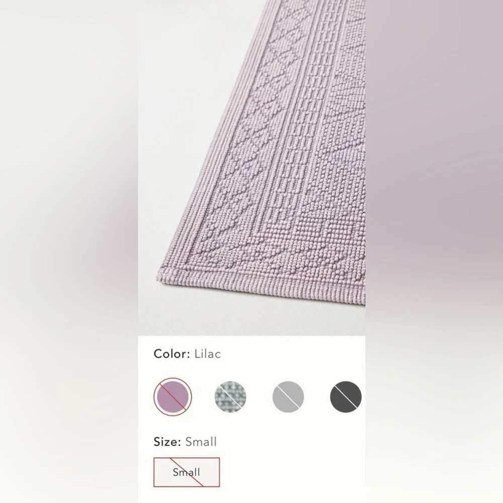 Anthropologie Misona Stonewashed Cotton Bath Mat NWOT
